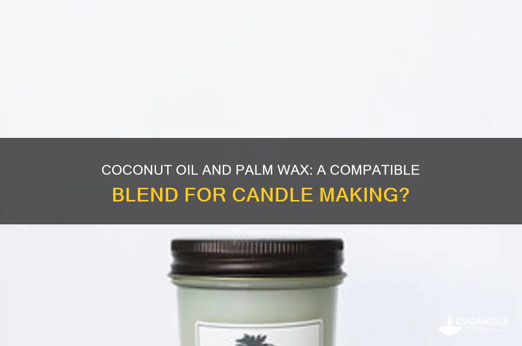 can i add coconut oil to palm wax