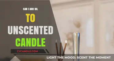 Enhancing Unscented Candles: Adding Oil for Aroma and Ambiance