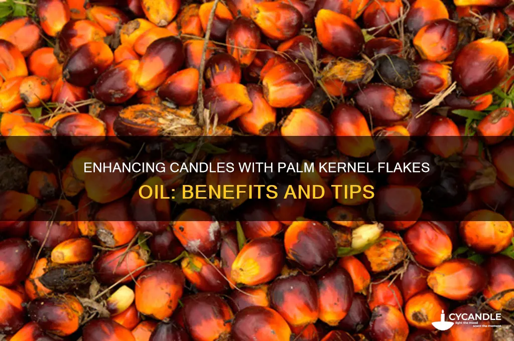 can i add palm kernel flakes oil to candles