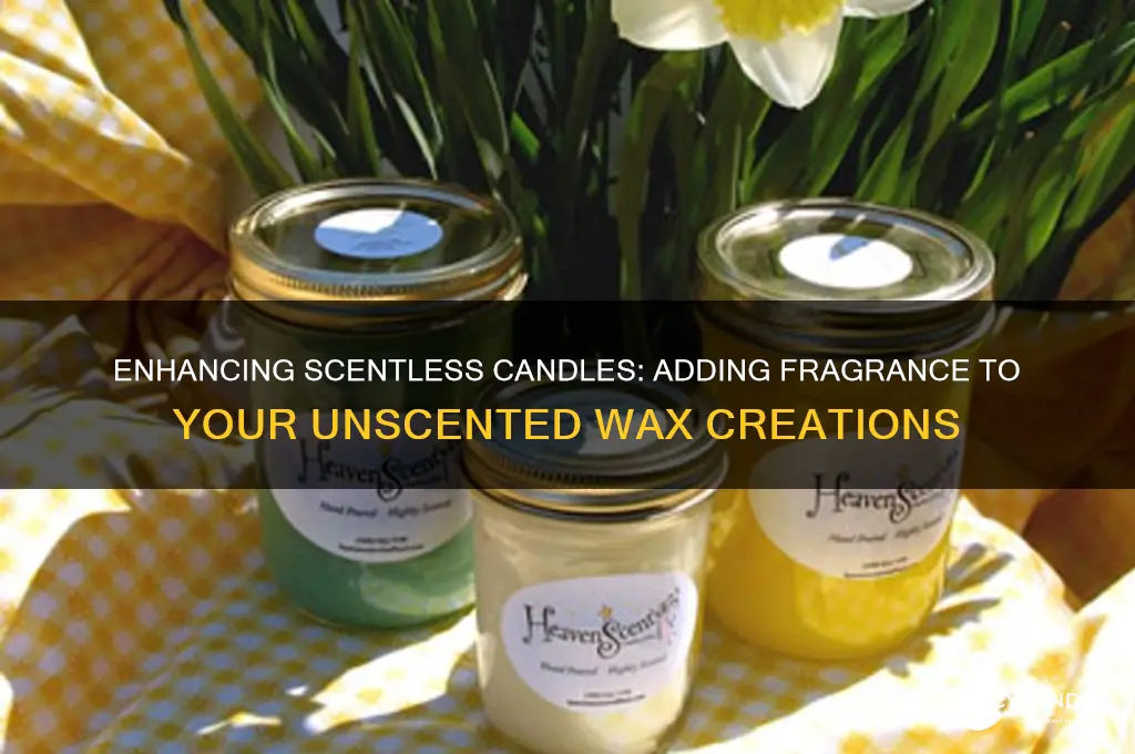 can i add scent to scentless candles