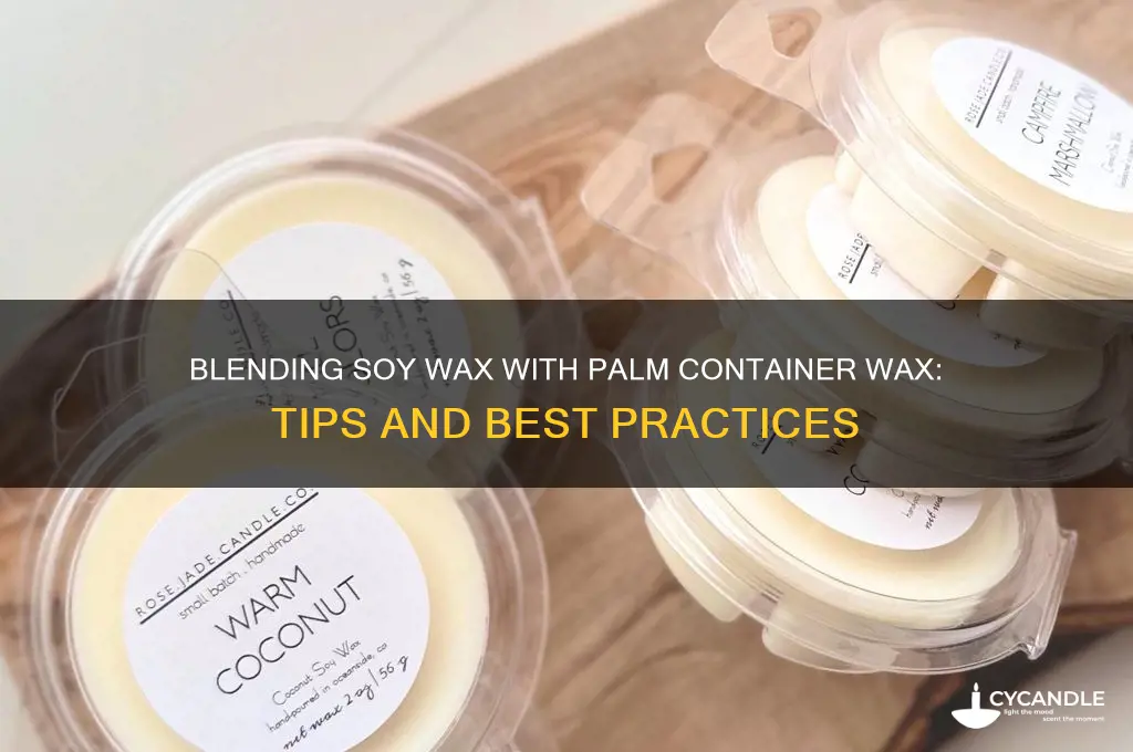 can i add soy wax to palm container wax