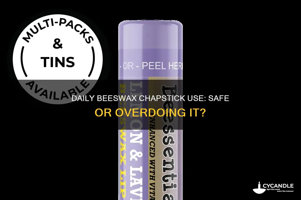 can i apply beeswax chapstick every day