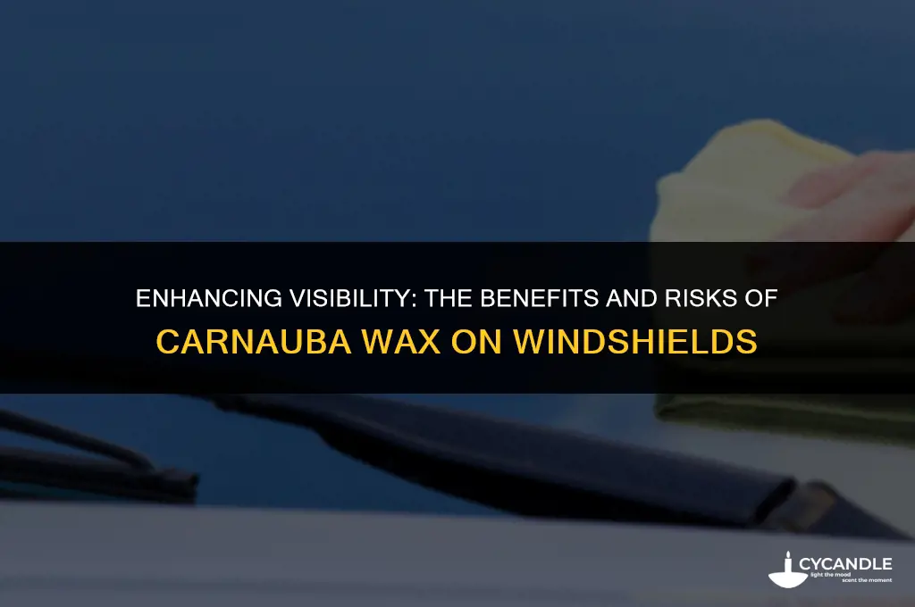 can i apply carnauba wax on windshield