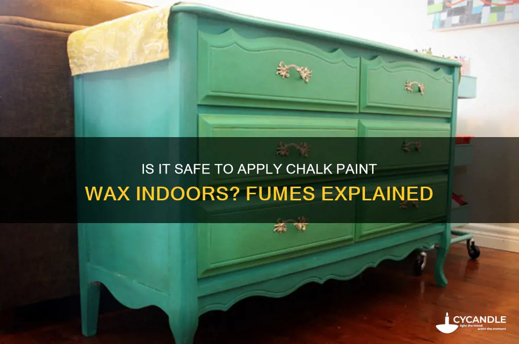 can i apply chalk paint wax fumes indoors