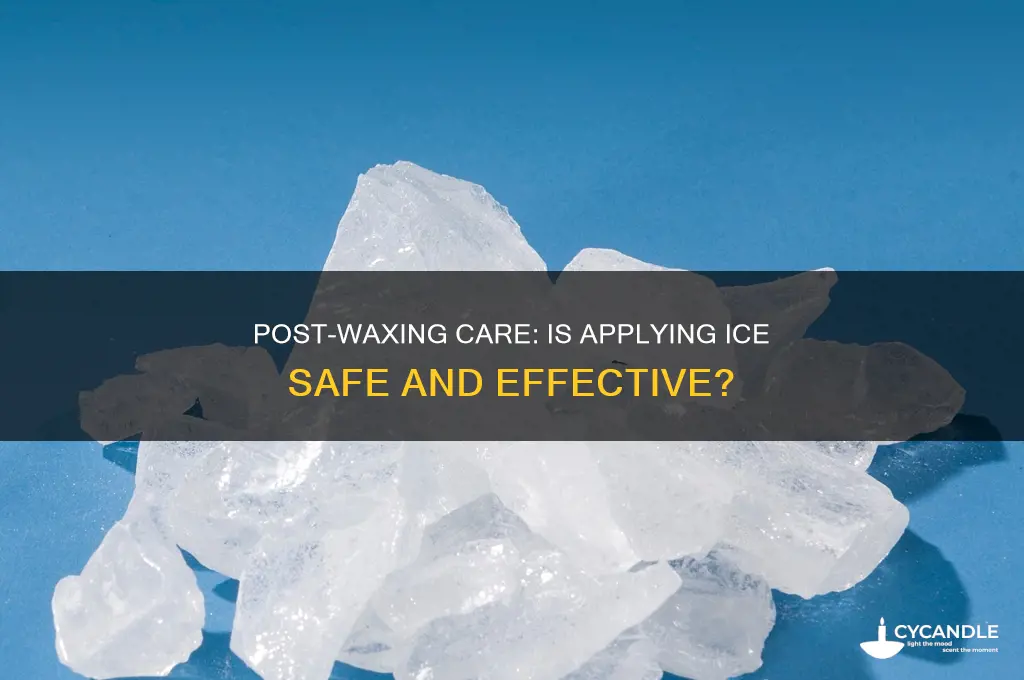 can i apply ice after waxing