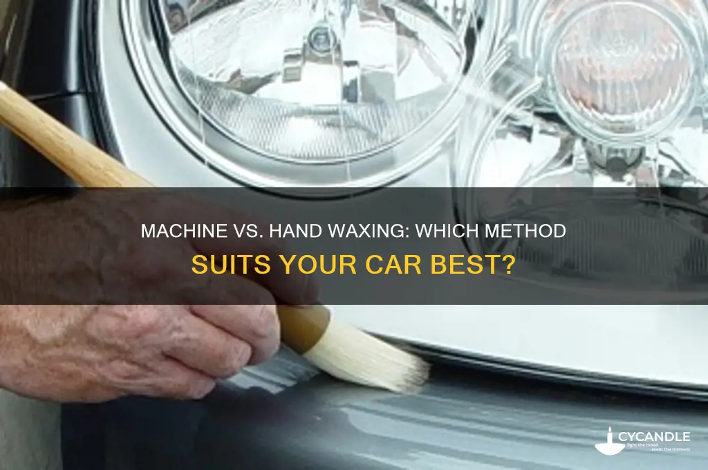 can i apply wax with a machine or by hand