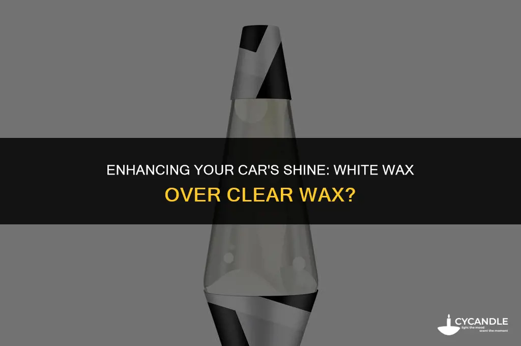can i apply white wax over clear wax