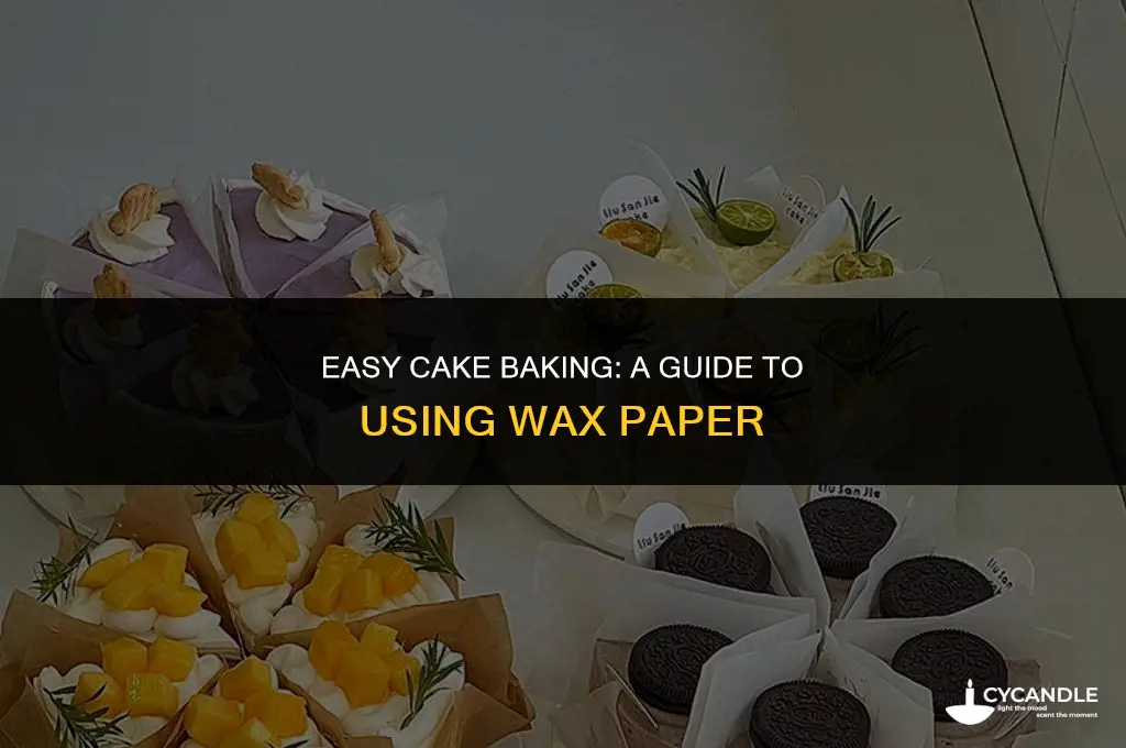 can i bake a cake with wax paper