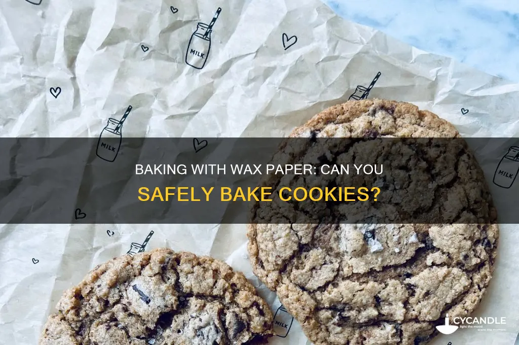 can i bake cookies with wax paper