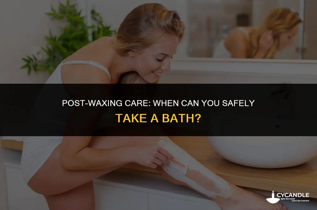 can i bath after waxing