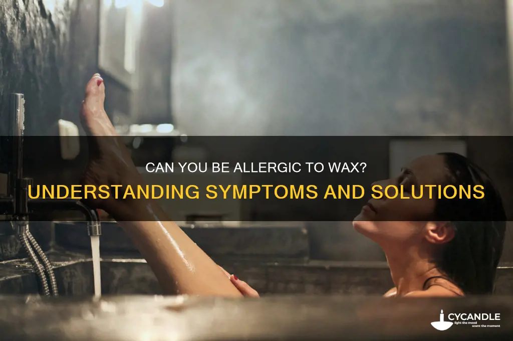 can i be alergic to wax