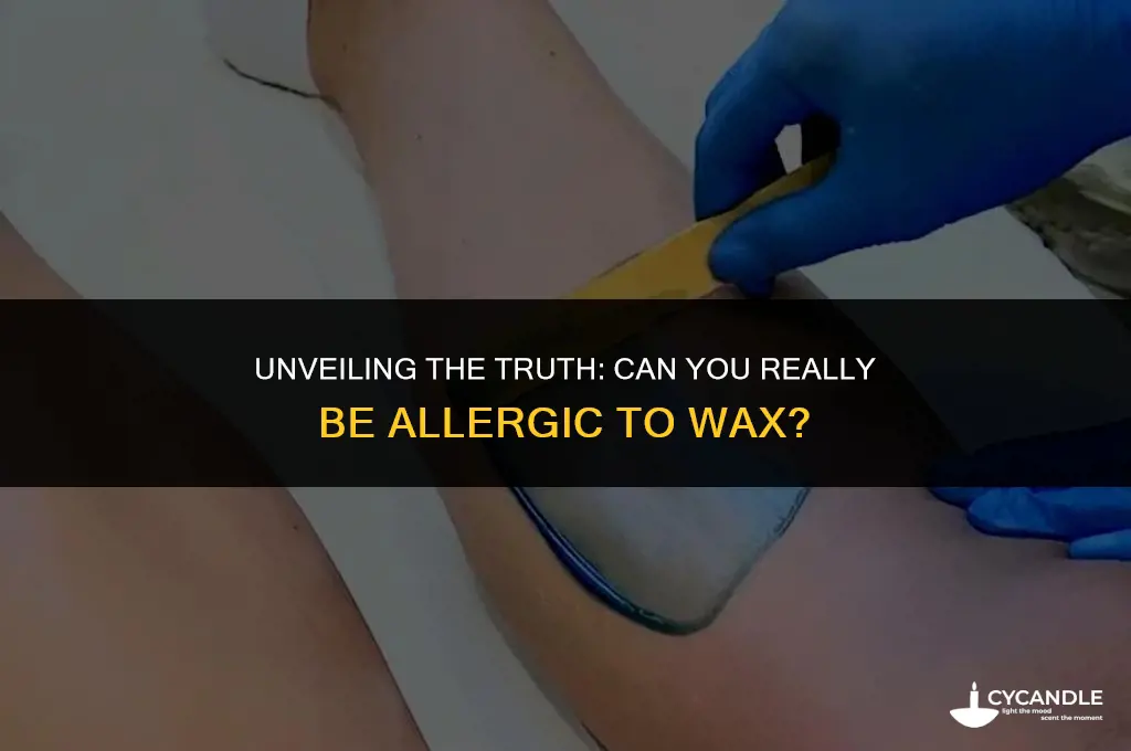 can i be allergic to wax