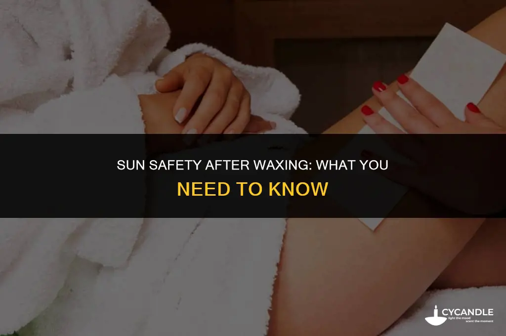 can i be in the sun after waxing
