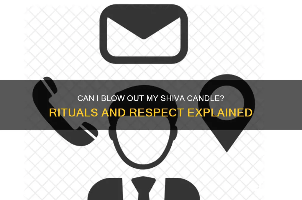 can i blow out my shiva candle