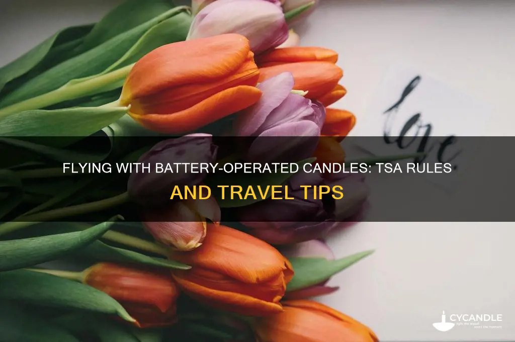 can i bring battery operated candles on a plane