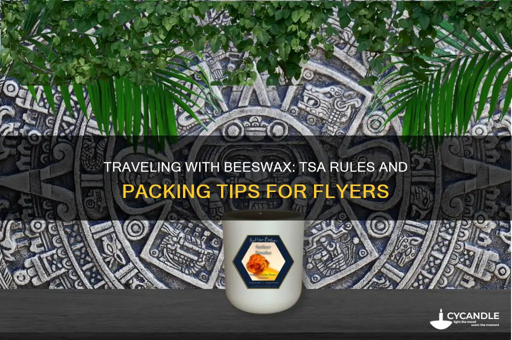 can i bring bees wax on airplane