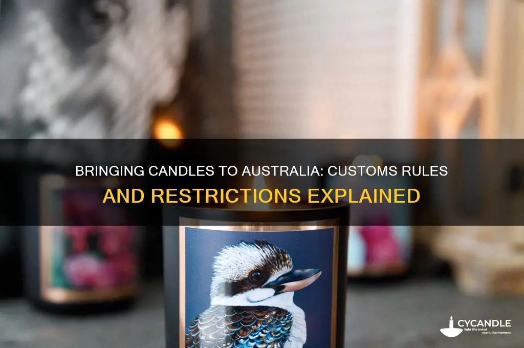 can i bring candles into australia