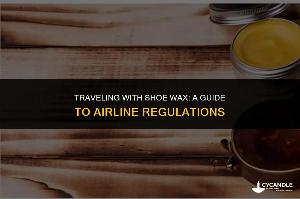 can i bring shoe wax on plane