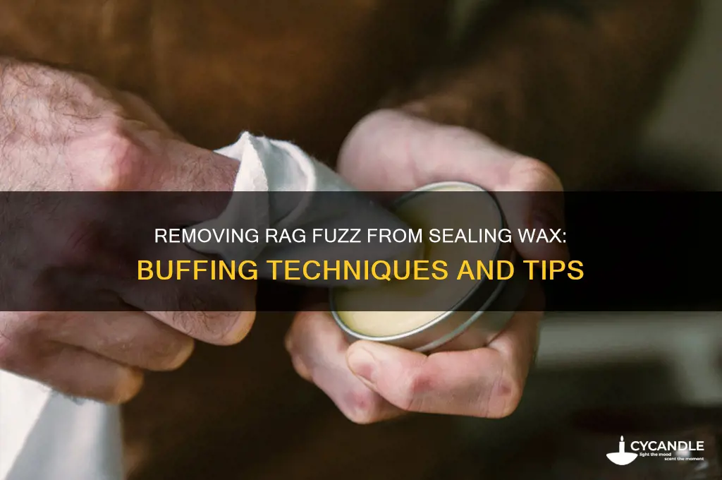 can i buff off rag fuzz after using sealing wax