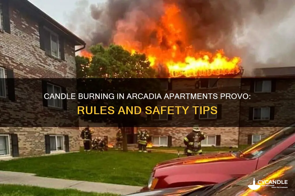 can i burn candles in arcadia apartments provo