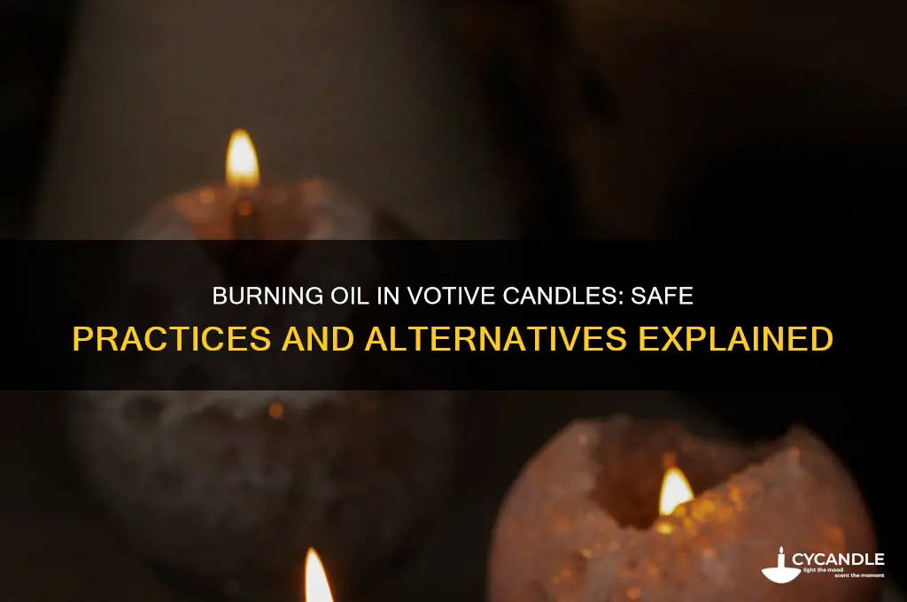 can i burn oil in votive candle