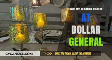 Bulk Candle Holder Shopping: Dollar General's 30-Piece Availability Explored