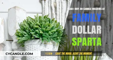 Buying 30 Candle Holders at Family Dollar Sparta: Is It Possible?