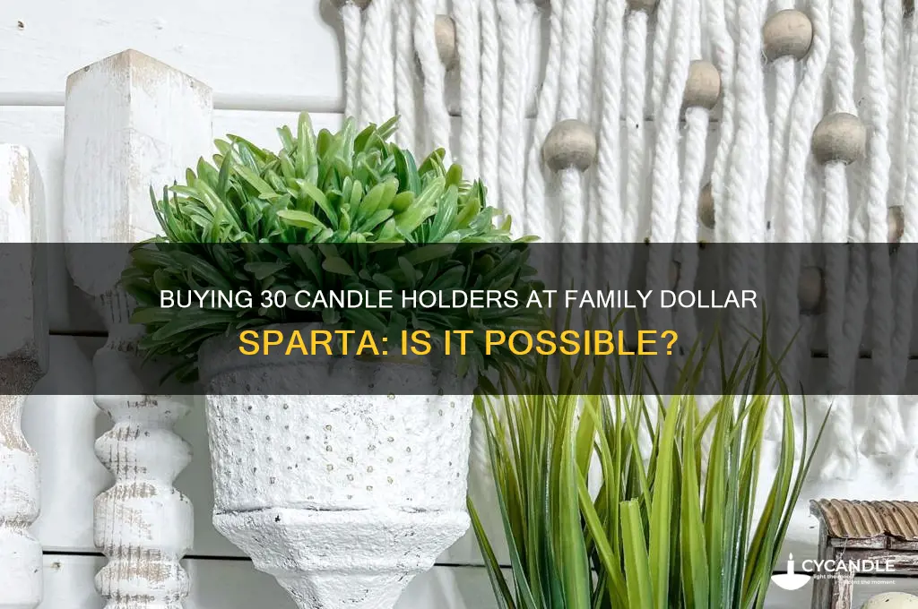 can i buy 30 candle holders at family dollar sparta