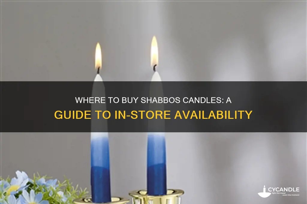can i buy shabbos candles in a store