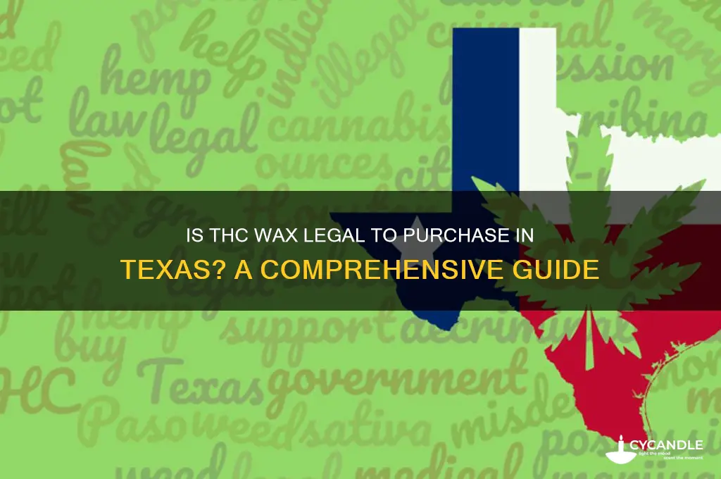 can i buy thc wax in texas