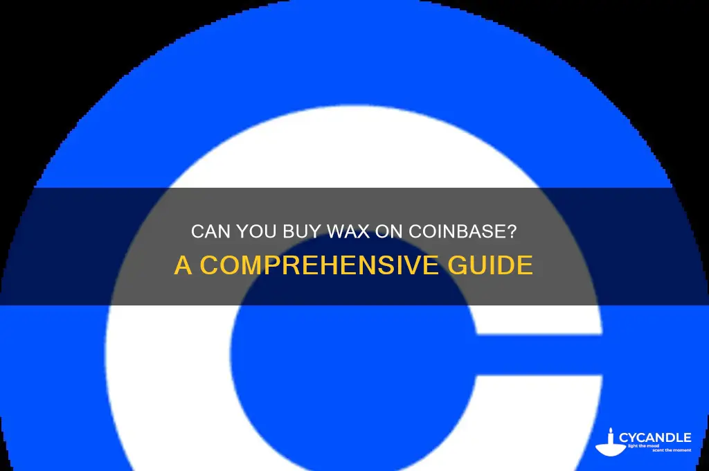 can i buy wax on coinbase