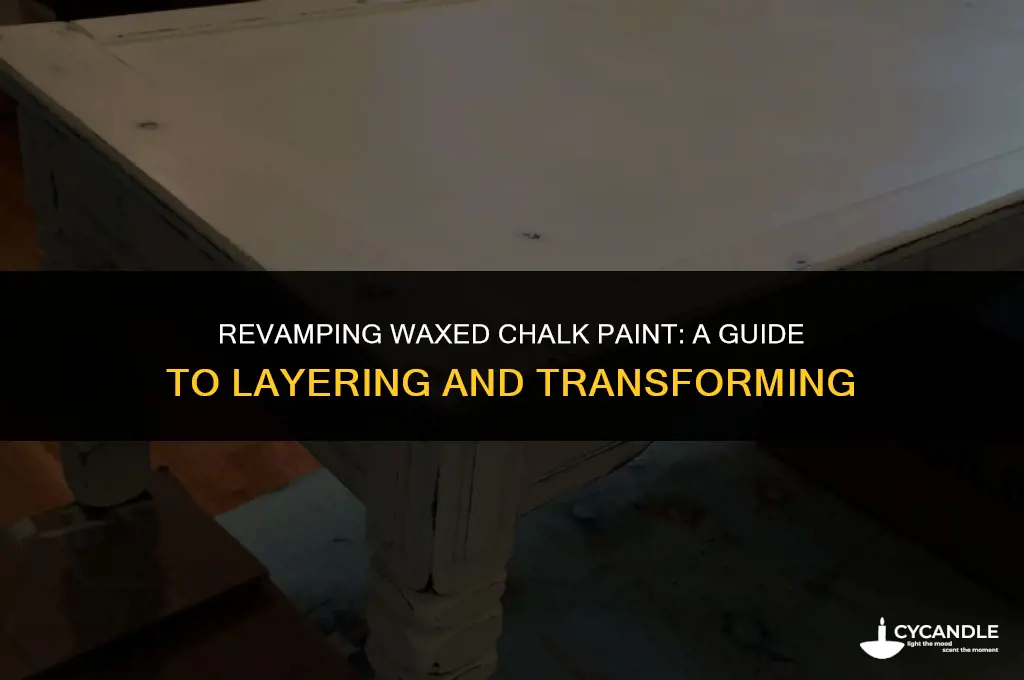 can i chalk paint over already waxed chalk paint