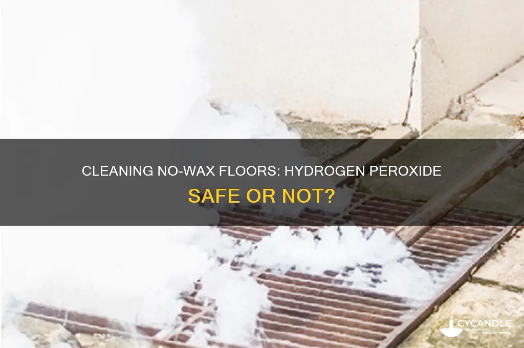 can i clean no wax with hydrogen peroxide