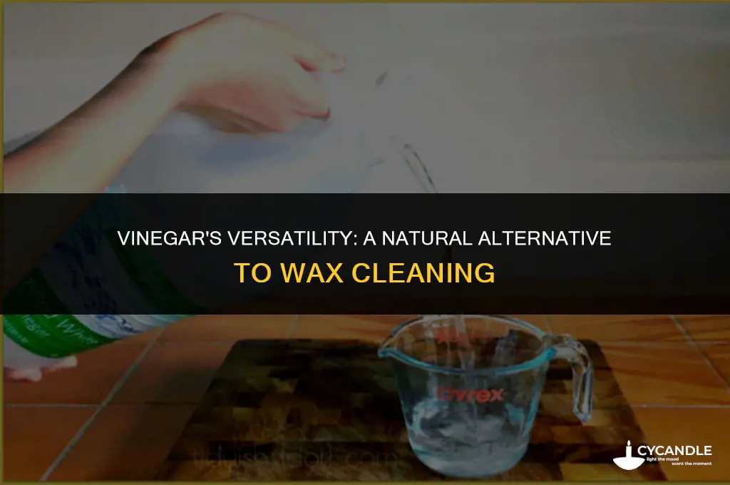 can i clean no wax with vinegar