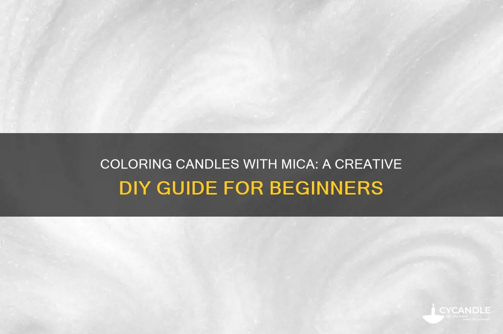 can i color candles with mica