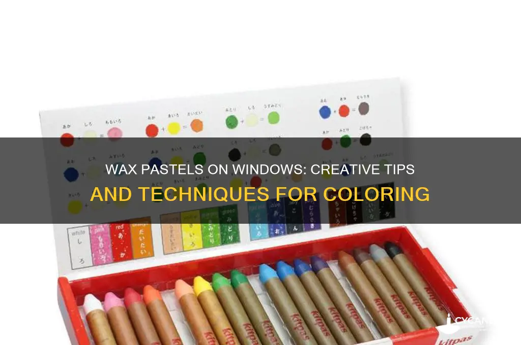 can i color on windows with wax pastels