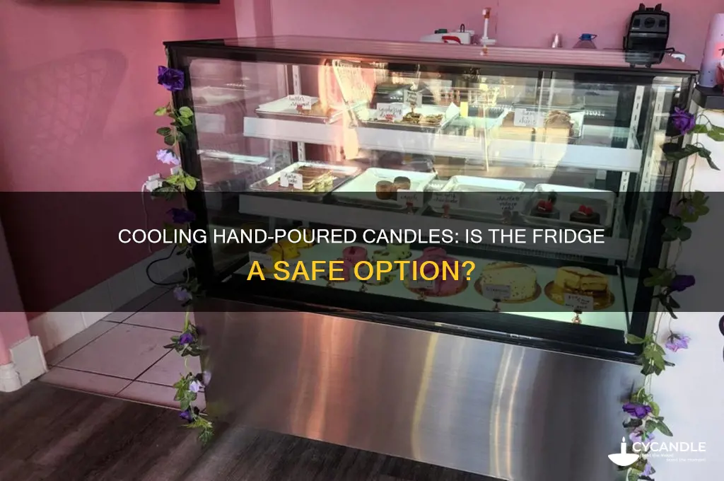 can i cool my hand poured candles in the refrigerator