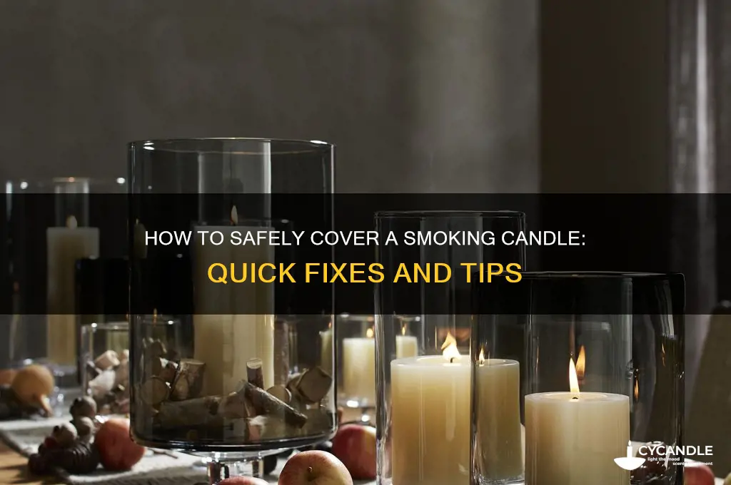 can i cover a smoking candle