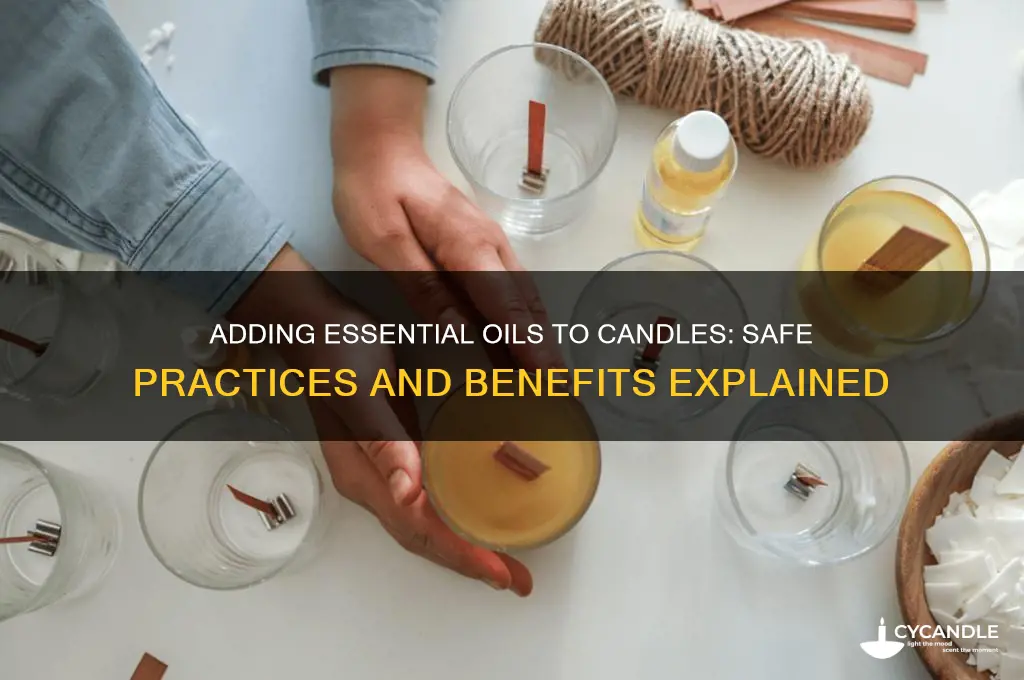 can i drop essential oils in my candle