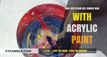 Dyeing Clear Gel Candle Wax: Acrylic Paint Compatibility Explained