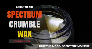 Can You Safely Consume Full Spectrum CBD Crumble Wax?