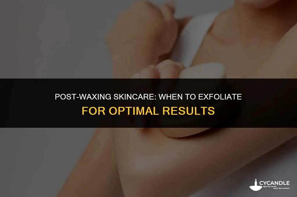 can i exfoliate a day after waxing