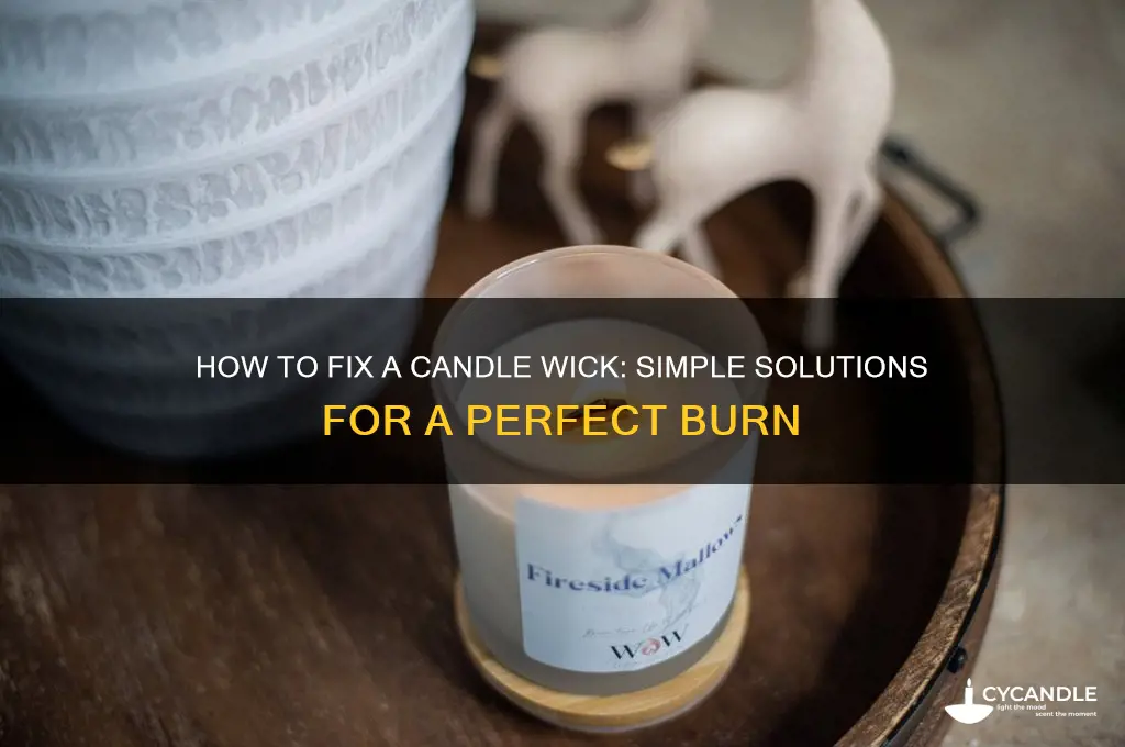 can i fix candle wick