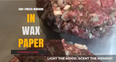 Freezing Burgers in Wax Paper: Tips and Best Practices