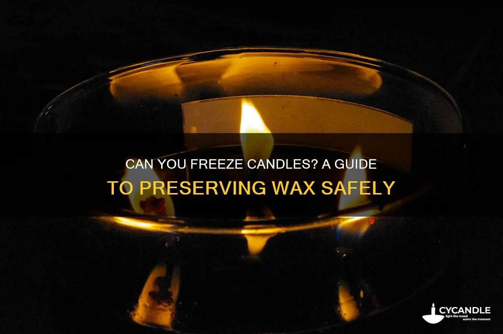 can i freeze candles