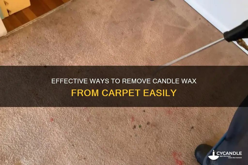 can i get candle wax out of carpet