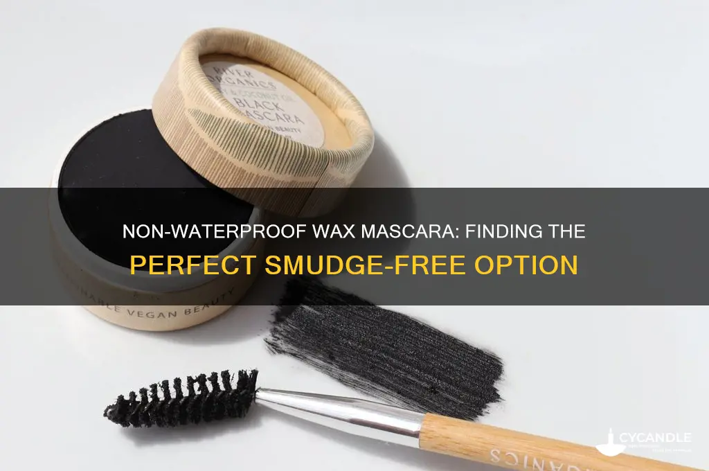 can i get wax mascara that isnt waterproof