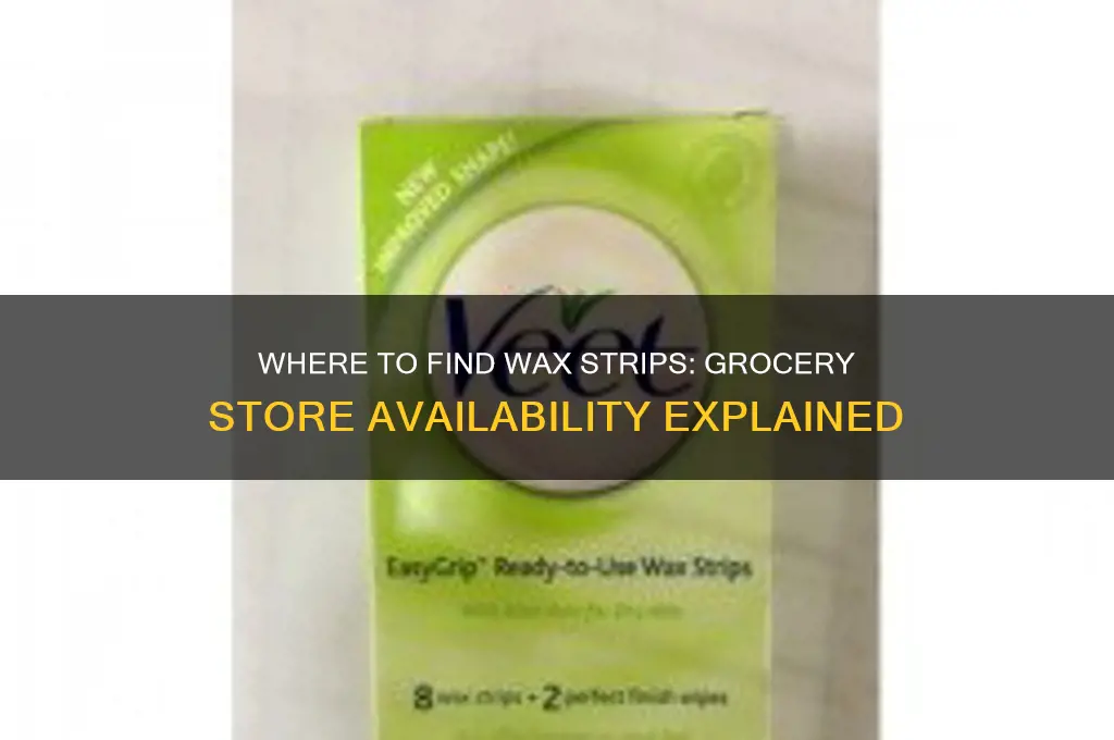 can i get wax strips at grocery store