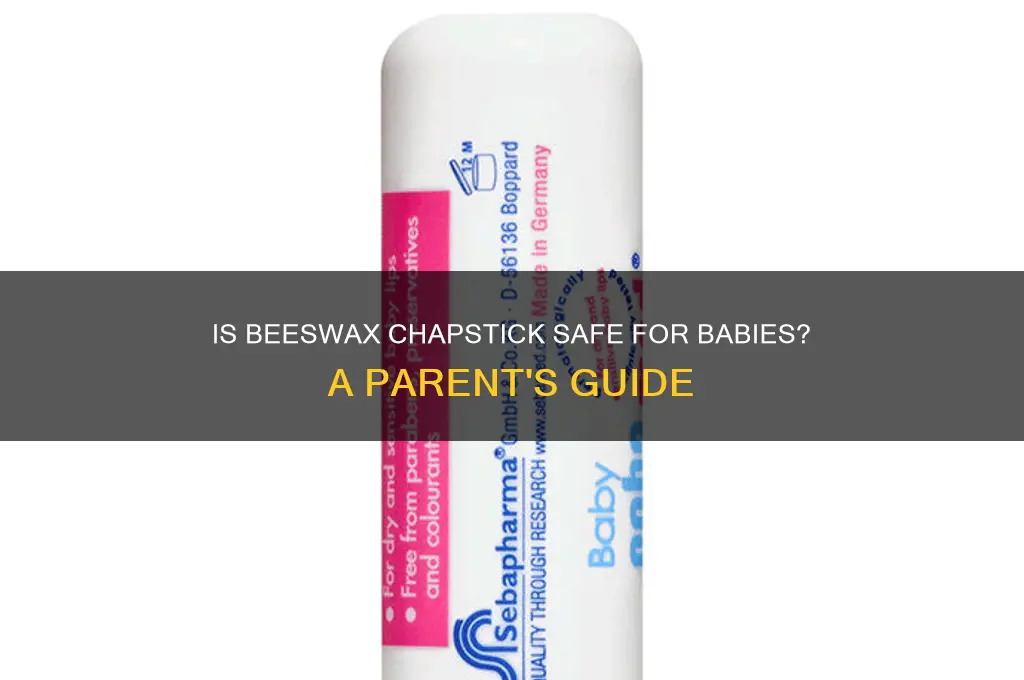can i give my baby chapstick with beeswax