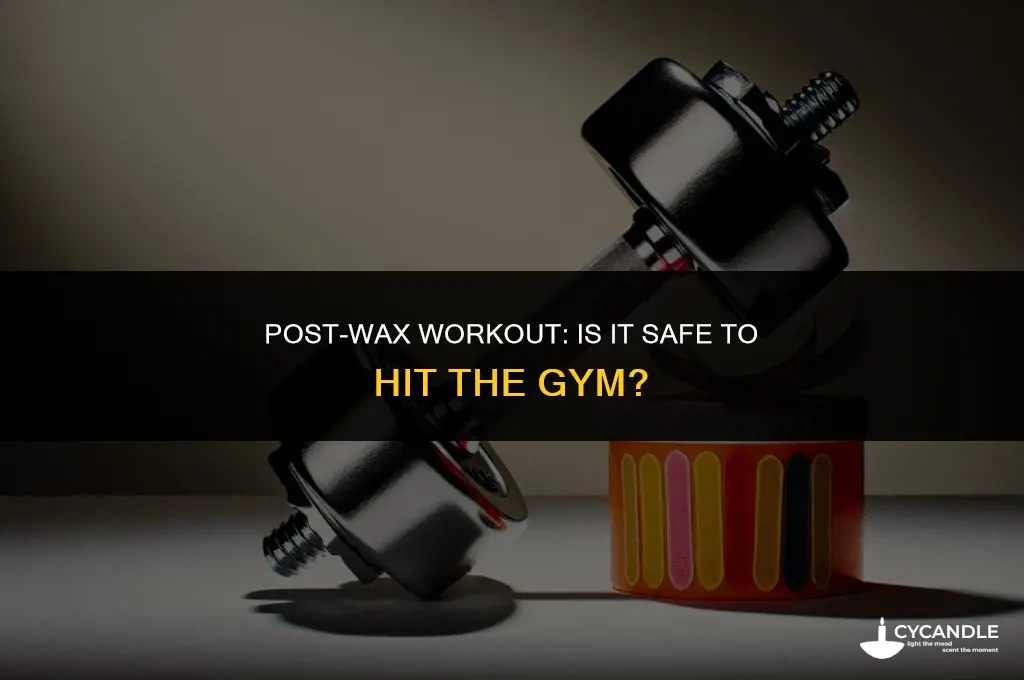 can i go to the gym after a wax